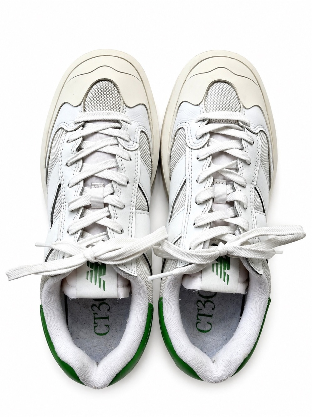 New Balance CT302 | White/Green Platform Sneakers | Men’s Size: 8 - Picture 7 of 10